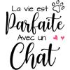 La vie est parfaite avec un chat