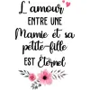 L'amour entre une mamie et petite-fille