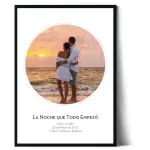 Pack Con marco Mapa Estrellas con foto bajo