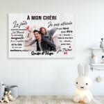 Toile sur cadre en bois (Paysage)