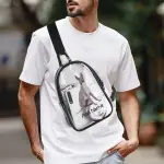 Unisex Transparent Sling Bag