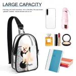 Unisex Transparent Sling Bag