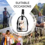 Unisex Transparent Sling Bag