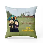 Our Life Ain't Fairy Tales Camping Couple Gift - Personalized Custom Pillow