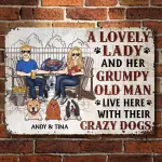 Horizontal metal sign copy