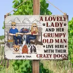 Horizontal metal sign copy