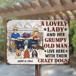 Horizontal metal sign copy