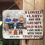 Horizontal metal sign copy