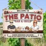 Horizontal metal sign copy