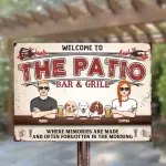 Horizontal metal sign copy