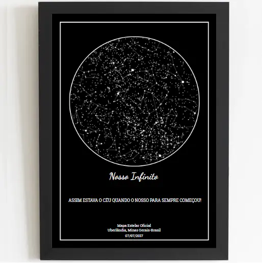 Mapa Estelar Preto