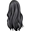 Lange Haare 1 schwarz