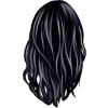 Mittellange Haare 5 schwarz
