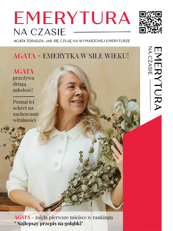 Emerytura na czasie: okładka magazynu_30x40