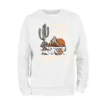 Just Here For The Cowboys Western Desert Dust Cactus Sweatshirt