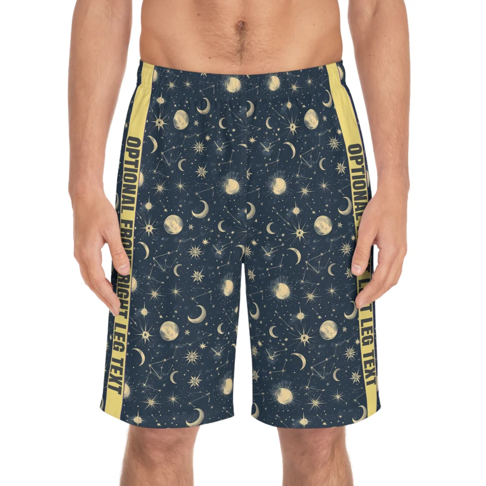 celestial-men's-board-shorts-Front-On-Person