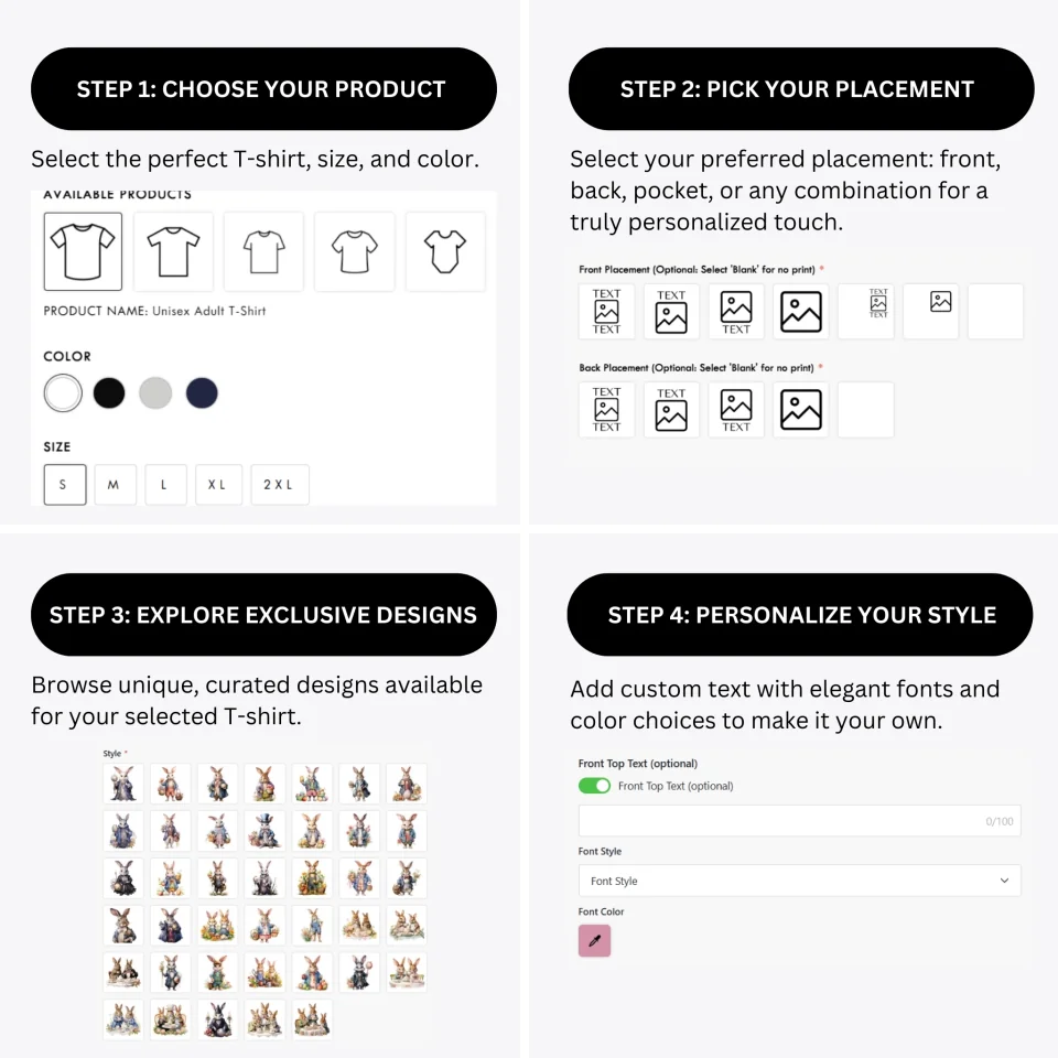 how-to-design-custom-Easter-Bunny-t-shirt-personalization-options-artfulane