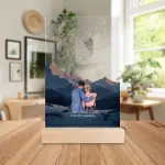 Acrylglasplatte 2.0 | Mit Holzständer