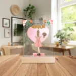 Acrylglasplatte 2.0 | Mit Holzständer