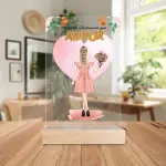 Acrylglasplatte 2.0 | Mit Holzständer