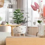 Acrylglasplatte mit Trockenblumenständer