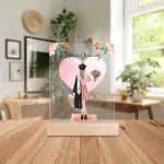 Acrylglasplatte 2.0 | Mit Holzständer