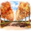 Park in Autumn