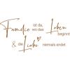 Stammbaum Spruch - Familie ist da wo 