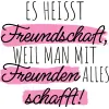Es heisst freunschaft weil man mit freunden alles schafft v2