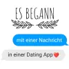 Es began mit einer Nachricht in einer Dating App