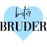 Bester Bruder blau