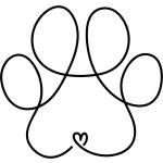 Pfoten Herz