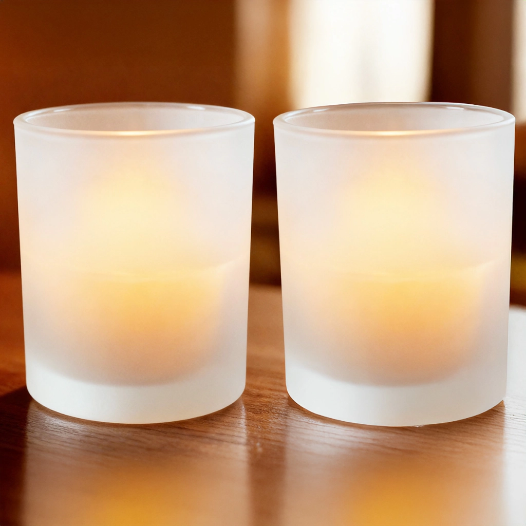 Satin Teelicht - Vorder Rückseite - Base