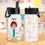 Kids Water Bottle with Straw Lid