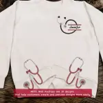 Side Bow Embroidered Sweatshirt
