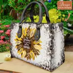 Leather Handbag With Long Straps