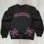 Side Bow Embroidered Sweatshirt