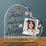 Heart-Shaped Acrylic Plaque YC