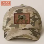 Leather Patch Bio-Washed Classic Dad Hat
