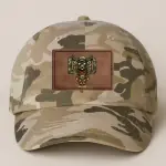 Leather Patch Bio-Washed Classic Dad Hat