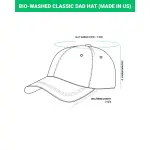 Leather Patch Bio-Washed Classic Dad Hat