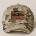 Leather Patch Bio-Washed Classic Dad Hat