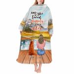 Blanket Robe with Sleeves