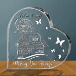 Heart-Shaped Acrylic Plaque YC