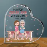Heart-Shaped Acrylic Plaque YC