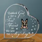 Heart-Shaped Acrylic Plaque YC(compared price)