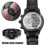 Black Chronograph Watch
