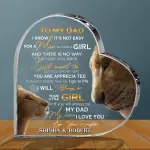Heart-Shaped Acrylic Plaque YC