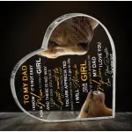 Heart-Shaped Acrylic Plaque YC