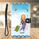 Flip Leather Purse for Mobile Phone 2 Sides